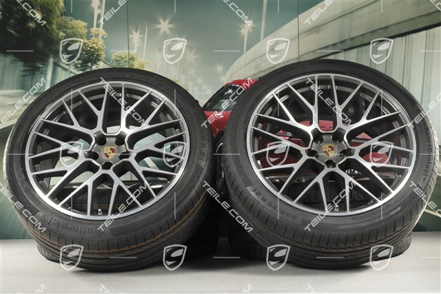 21" koła letnie, komplet, RS Spyder Design, felgi 9,5J x 21 ET27 + 10J x 21 ET19 + NOWE opony letnie Continental 265/40 R21 + 295/35 R21, z czujnikami ciśnienia
