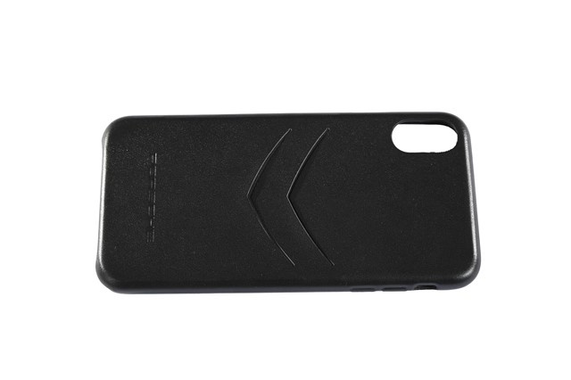 Snap on Case, iPhone XS Max, Leather, black