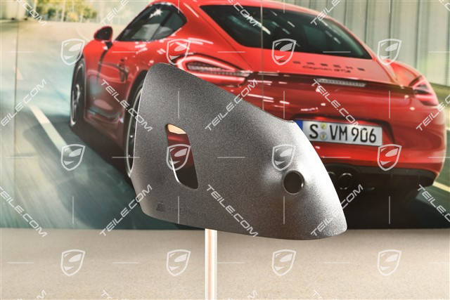 Osłona dolna lusterka zewnętrznego, Real Top View, czarny mat, L