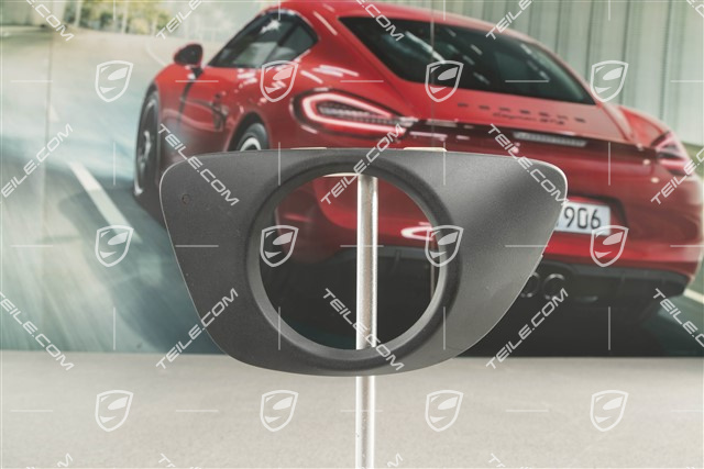 Cover, fog headlamp, Black Mat, L