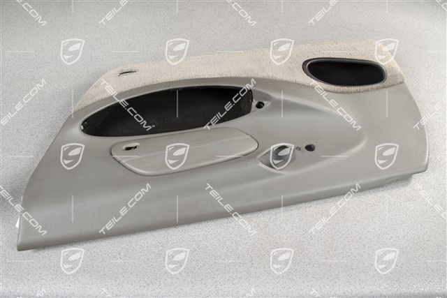 Tapicerka drzwi z blendą airbaga, bez głośnika, skóropodobna, Graphite grey, R