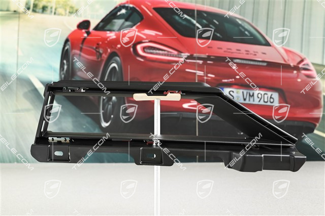 Front bumper, side ventilation grille, lower, Black matte, L