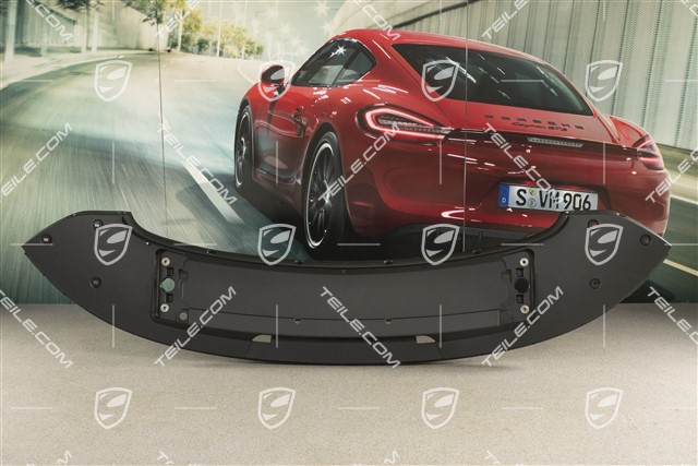 Targa / Convertible, Rear lid, spoiler, bottom half, Black matte