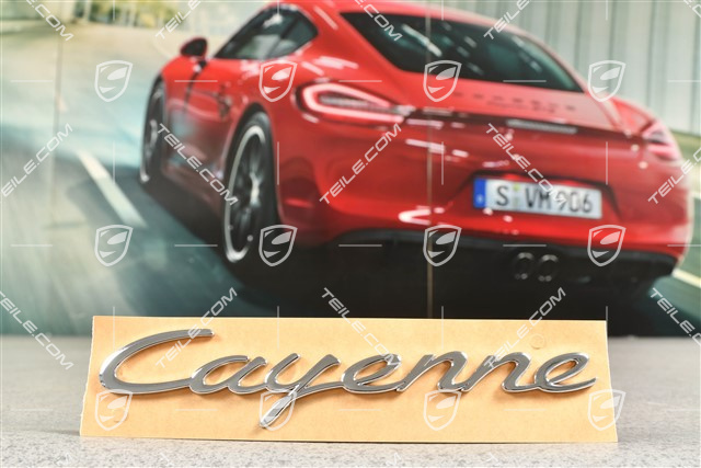 Napis / Emblemat "Cayenne", chrom, Coupe