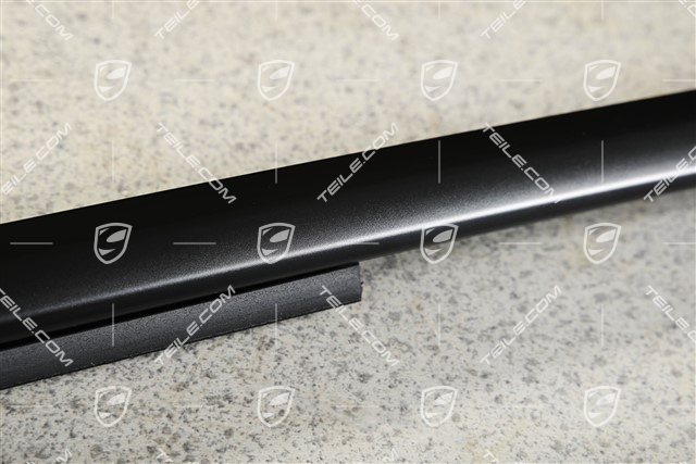 Vordertürleiste, Aluminiumpaket, Schwarzmatt, L
