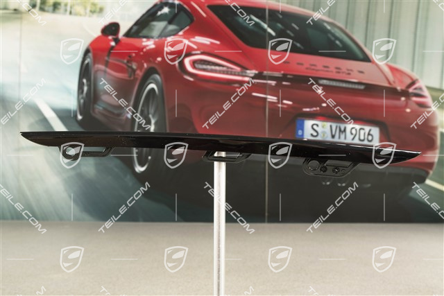 Lamelka / blenda kratki zderzaka, dolna, czarna, L