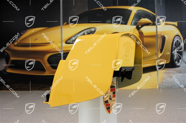 Extension for centre console, painted, Speed Yellow