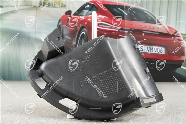 Air duct / guide / 3,6L 4,8L, Satin black, R