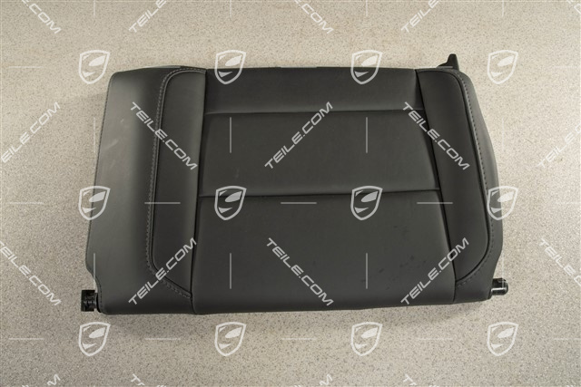 Cabrio, Notsitzrückenlehne, Leder, Schwarz, L