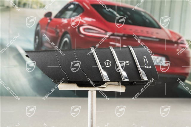 Keypad, start and stop, Auxiliary/additional heaterBlack matte/ hi-gloss chrome