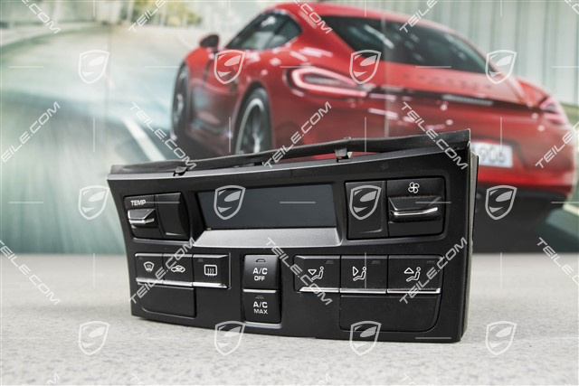 Bedienteil - Klimaanlage, Schwarzmatt / Chrom