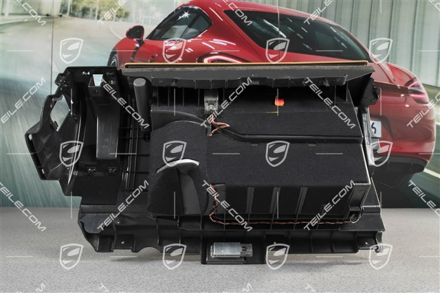 Glove compartment, leatherette, sand beige, complete