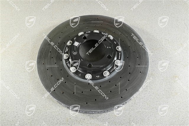 Turbo, PCCB, Keramik Bremsscheibe, Vorne, Schwarz / Gelb Bremssattel, L