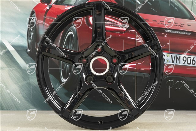 18" Felga Boxster IV, 9,5J x 18 ET49, czarny wysoki połysk