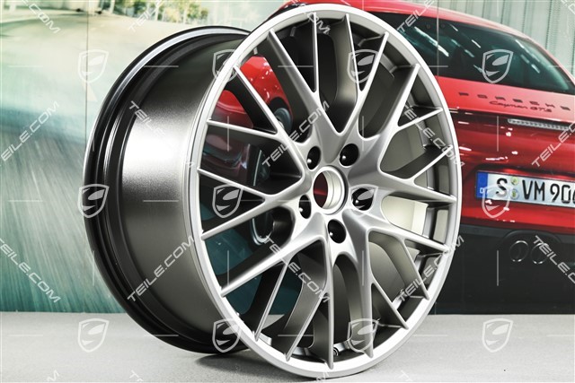 21" Felga Panamera Sport Design, 10,5J x 21 ET71, do kół zimowych, Platinum satynowy mat