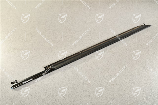 Trim strip / moulding / door shaft incl. seal, front, Black matte, L