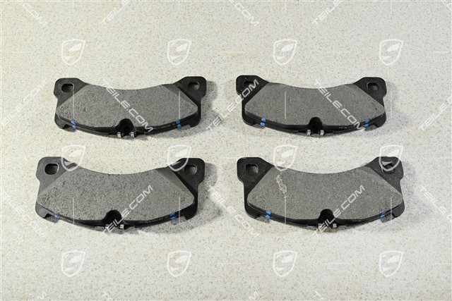 Brake pads, for silver calipers, front axle