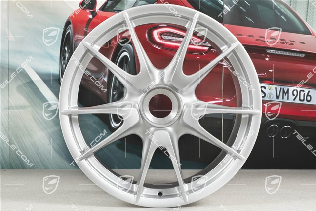 19" GT3 II Felgensatz, vorne 8,5J x 19 ET53 + hinten 12J x 19 ET63, silber