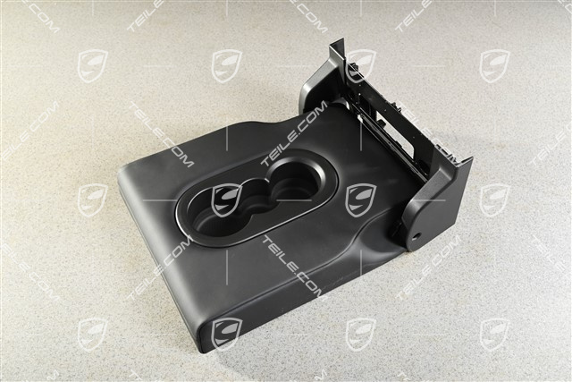 Rücksitze Armlehne, Glattleder, Schwarz