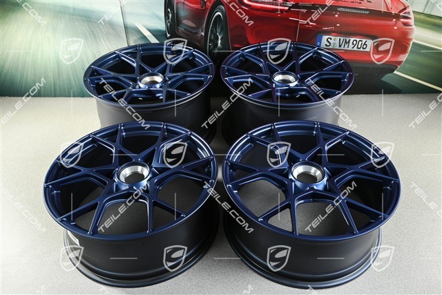 GT4RS 20" Felgen Satz, Aluminium, 8,5J x 20 ET61 + 11J x 20 ET50, indigoblau