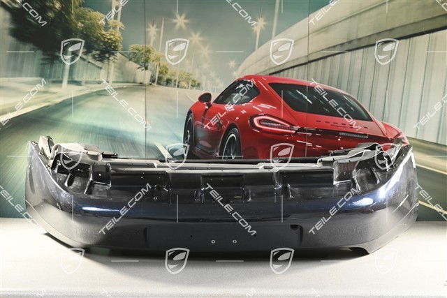 Rear bumper, damaged, with cracks and small bumps
