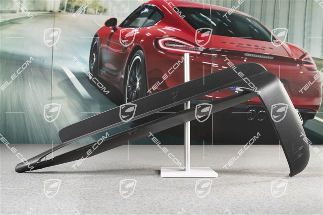 Disc / cover, retaining frame, Upper, Black matte, L