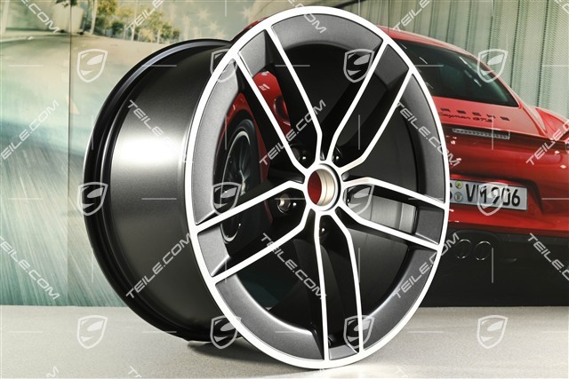21" Carrera Exclusive Design Felge, 11,5J x 21 ET79, schwarz seidenmatt
