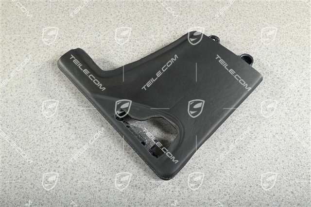 Osłona boczna tunelu środkowego, skóra, Czarna, Opcja z telefonem, R