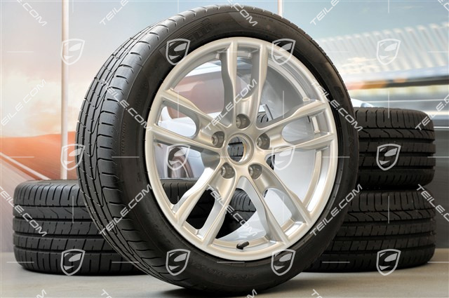 19" Komplet kół letnich Boxster S, 8J x 19 ET57 + 9,5J x 19 ET45, opony 235/40 ZR19 + 265/40 ZR19