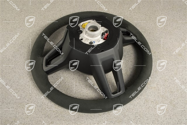 Multifunktionslenkrad, Alcantara, Schwarz/Schwarz, Heizung