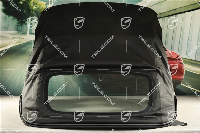 Convertible top, complete, black