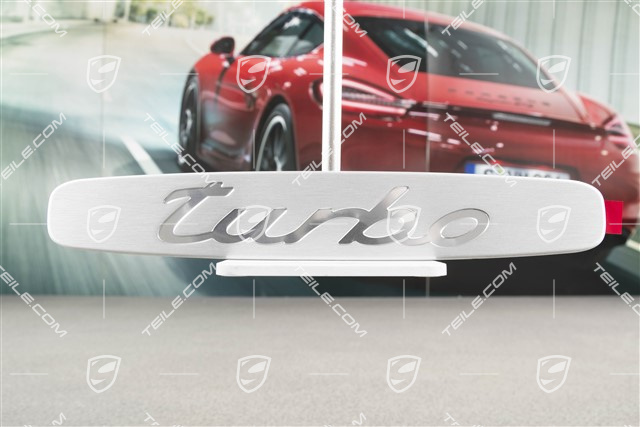 Turbo Schriftzug für Einstiegsleisten / Schweller Innenverkleidung, L=R