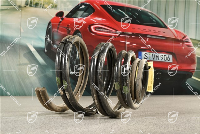 Cabrio / C2 Schraubenfedersatz, VA, Fahrzeug tiefergelegt 10mm, KENN Grün/Rot