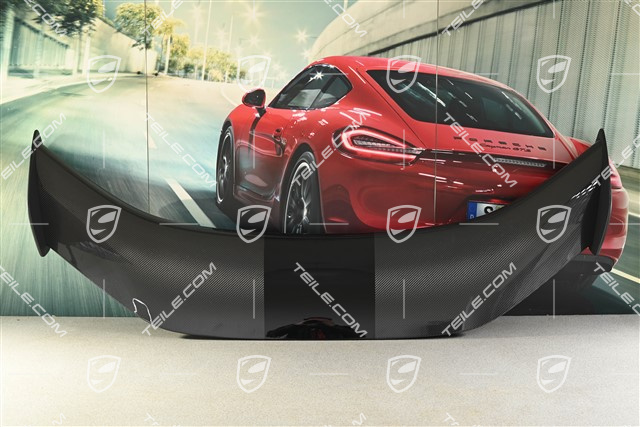 GT4RS Rear spoiler / wing, Carbon high gloss black, wing, complete