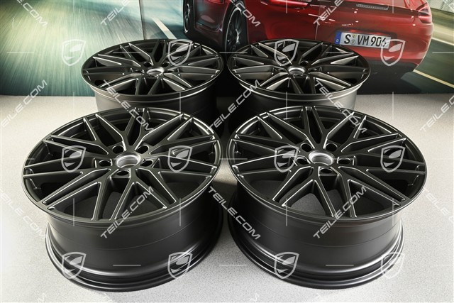 21" Felgensatz Cayenne RS Spyder Design, 11J x 21 ET58 + 9,5J x 21 ET46, Turbonit
