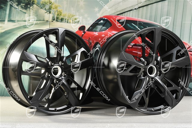 21" Komplet felg Cross Turismo Design, 9,5J x 21 ET60 + 11,5J x 21 ET66, czarny satynowy mat