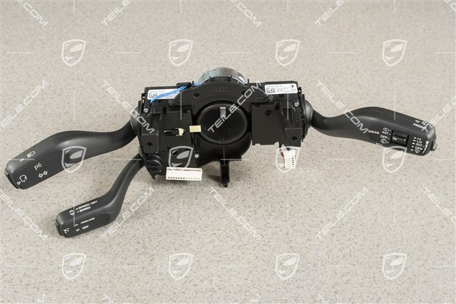 Steering column switch with cruise control, headlight cleaning system and voice control