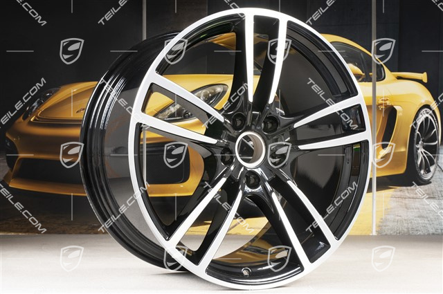21-inch wheel rim, Cayenne Turbo, 11J x 21 ET58, black high gloss