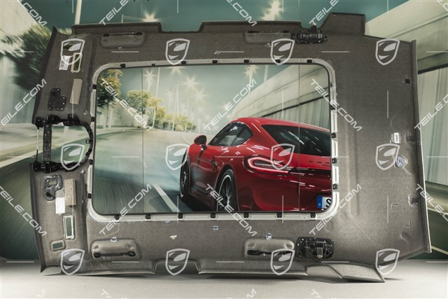 Podsufitka Materiałowa, Szklany dach, czarna