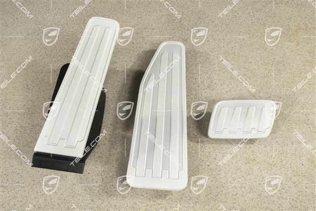 Pedal cap foot support set, Aluminium, PDK transmission