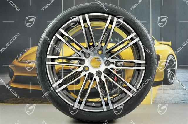 20-inch winter wheels set "Turbo", used rims 8,5J x 20 ET51 + 11J x 20 ET56 + NEW Michelin Pilot Alpin PA4 N1 winter tires 245/35 R20 + 295/30 R20, with TPM