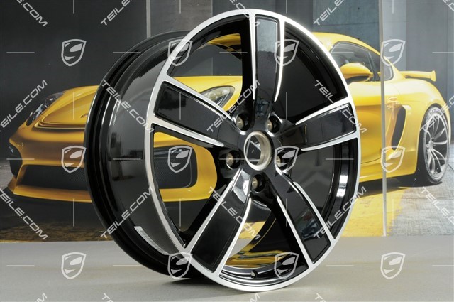20" Felge Carrera Sport, 8,5J x 20 ET57, Tiefschwarz Metallic