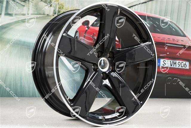 21" Felge "Sport Classic", 9,5J x 21 ET27, schwarz hochglanz