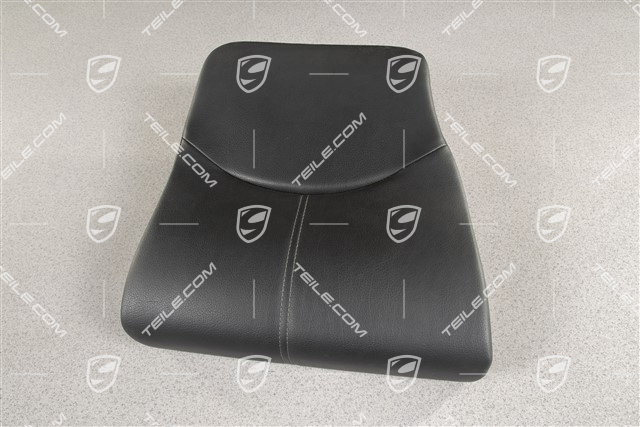 Back seat lower / cushion, Leatherette, Black, not for Japan version, Convertible, L