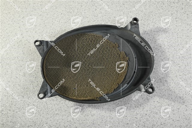 Kratka osłaniająca głośnik w tapicerce drzwi, czarna, L=R