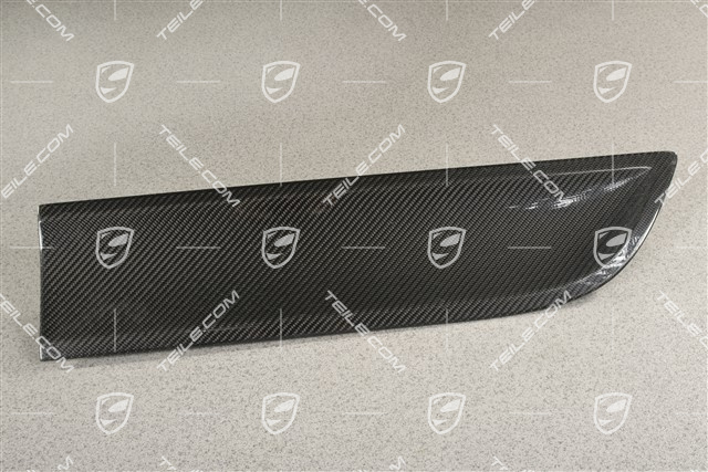 Rear door cover / trim, Carbon Gloss Black, L