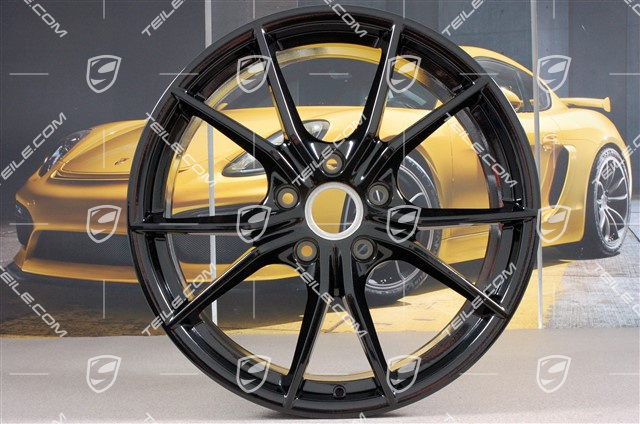 20" Komplet felg Carrera S IV, 8J x 20 ET57 + 10J x 20 ET45, czarny połysk