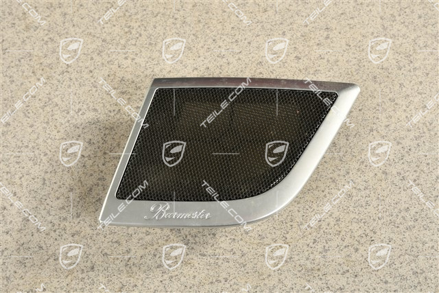 Dashboard cover trim for speaker, Black, Burmester, L