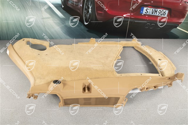 Tapicerka tylna / bagażnika, welur, beżowy, L