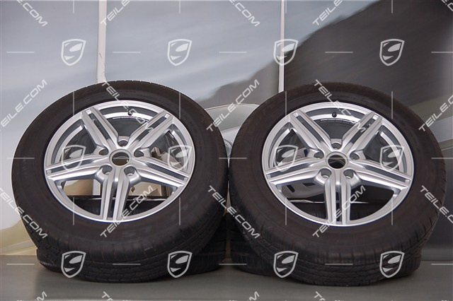 19" Koła wielosezonowe Cayenne Design II, 4x felgi 8,5 J x 19 ET 59 + 4x opony Good Year 265/50 R 19 110Y XL, bez czujników RDK